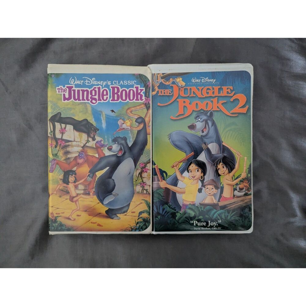 Disney The Jungle Book & The Jungle Book 2 VHS Bundle